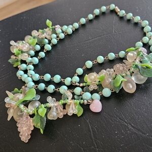 Vintage handcrafted statement necklace